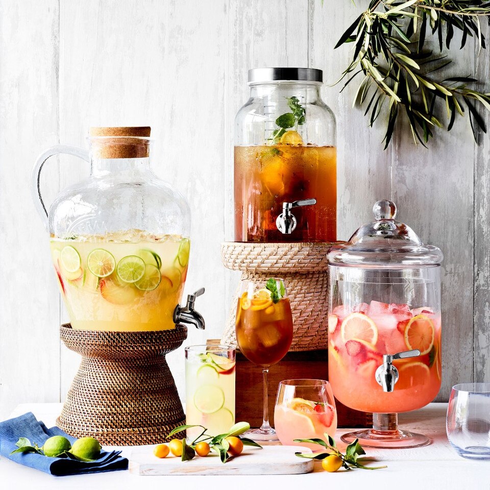 Plastic Cork Lidded Beverage Dispenser Williams Sonoma AU